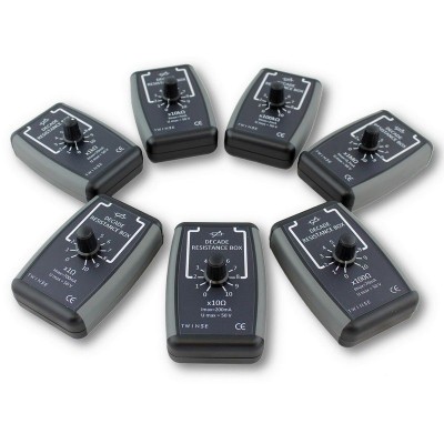 Caixa dècades de resistències DE-102004. Caixa 4 dècades