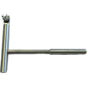 Barra soporte acero mechero eléctrico LAB 601-ST. Simple 1 pieza 350 mm