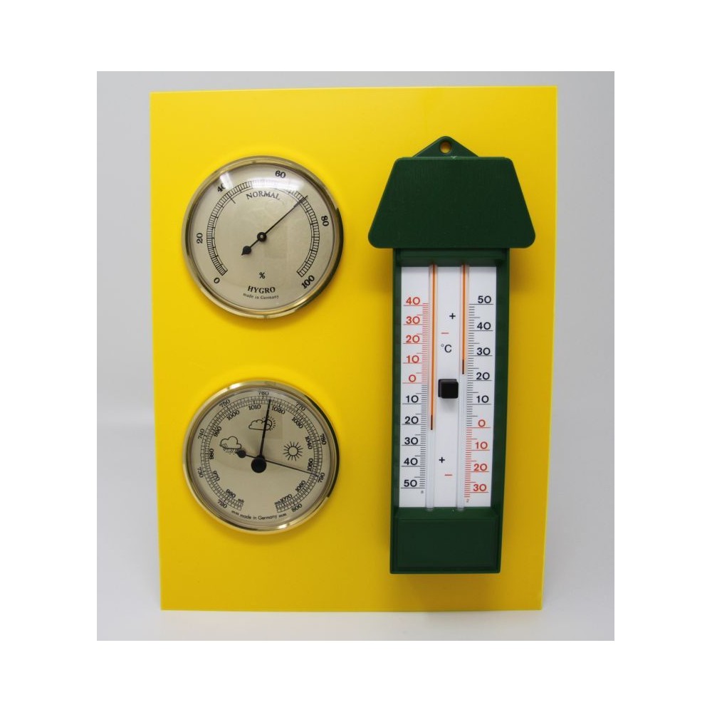 Jaula meteorológica W-110101. Completa con instrumentos y veleta