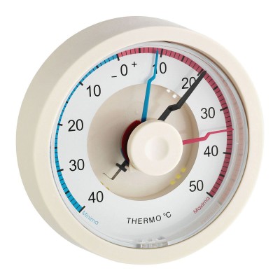 Termòmetre màxima-mínima bimetàl·lic TFA-10.4001. Plàstic 114x114 mm