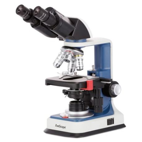 Microscopio Amscope B120C-R. Binocular acromático 40x-2500x