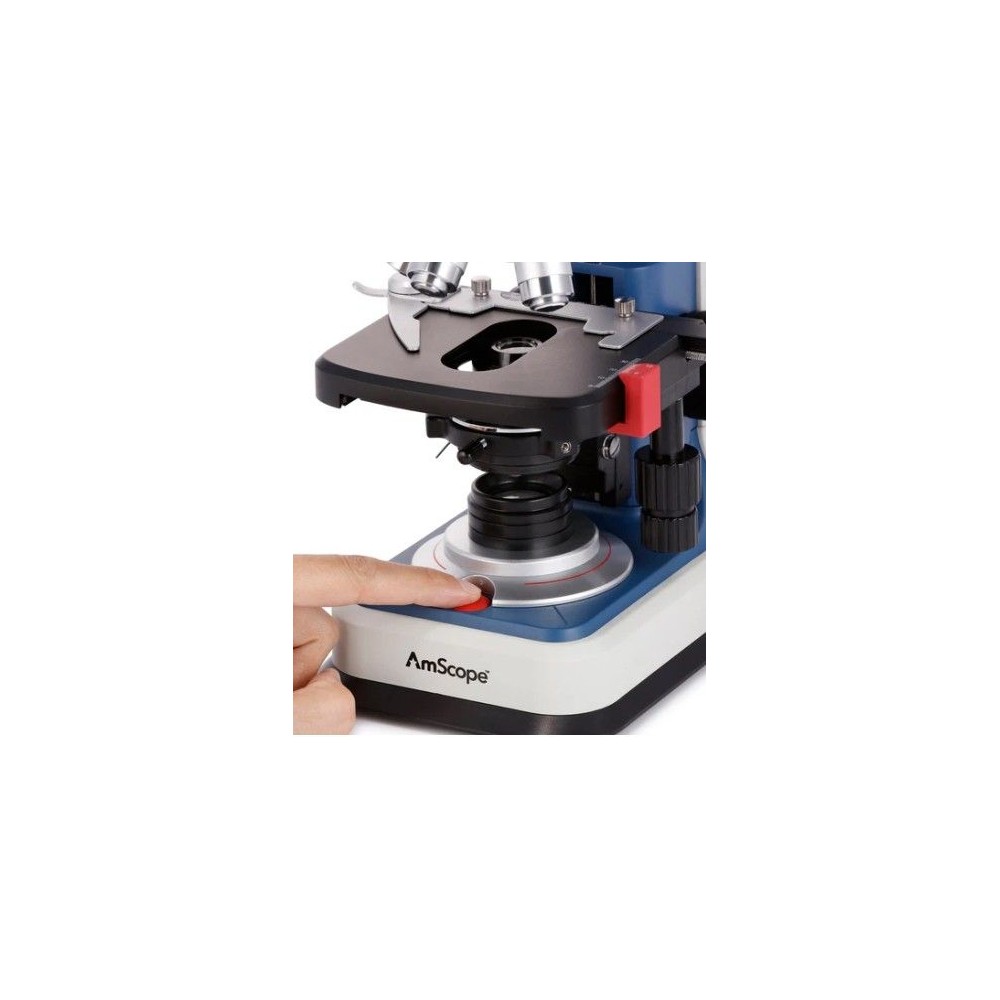 Microscopio Amscope B120C-R. Binocular acromático 40x-2500x