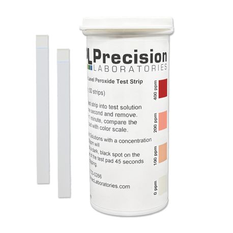 Peroxide test strips 0-100-200-400 ppm PER-400. Tube 100 units
