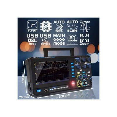 Osciloscopio mesa Peaktech P-1400. USB canales 2x5 MHz