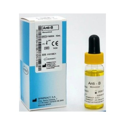 Reactiu grup sanguini anti-B monoclonal. Flascó 10 ml   