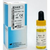 Reactivo grupo sanguíneo anti-B monoclonal. Frasco 10 ml