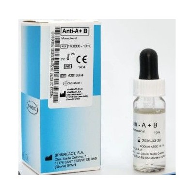Reactiu grup sanguini anti-A monoclonal. Flascó 10 ml