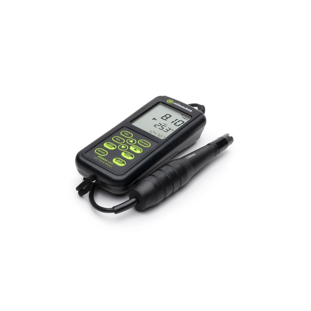 Oxímetre OD portàtil Milwaukee MI-605. Escales OD (mg/l) - OD (%SAT) -gC