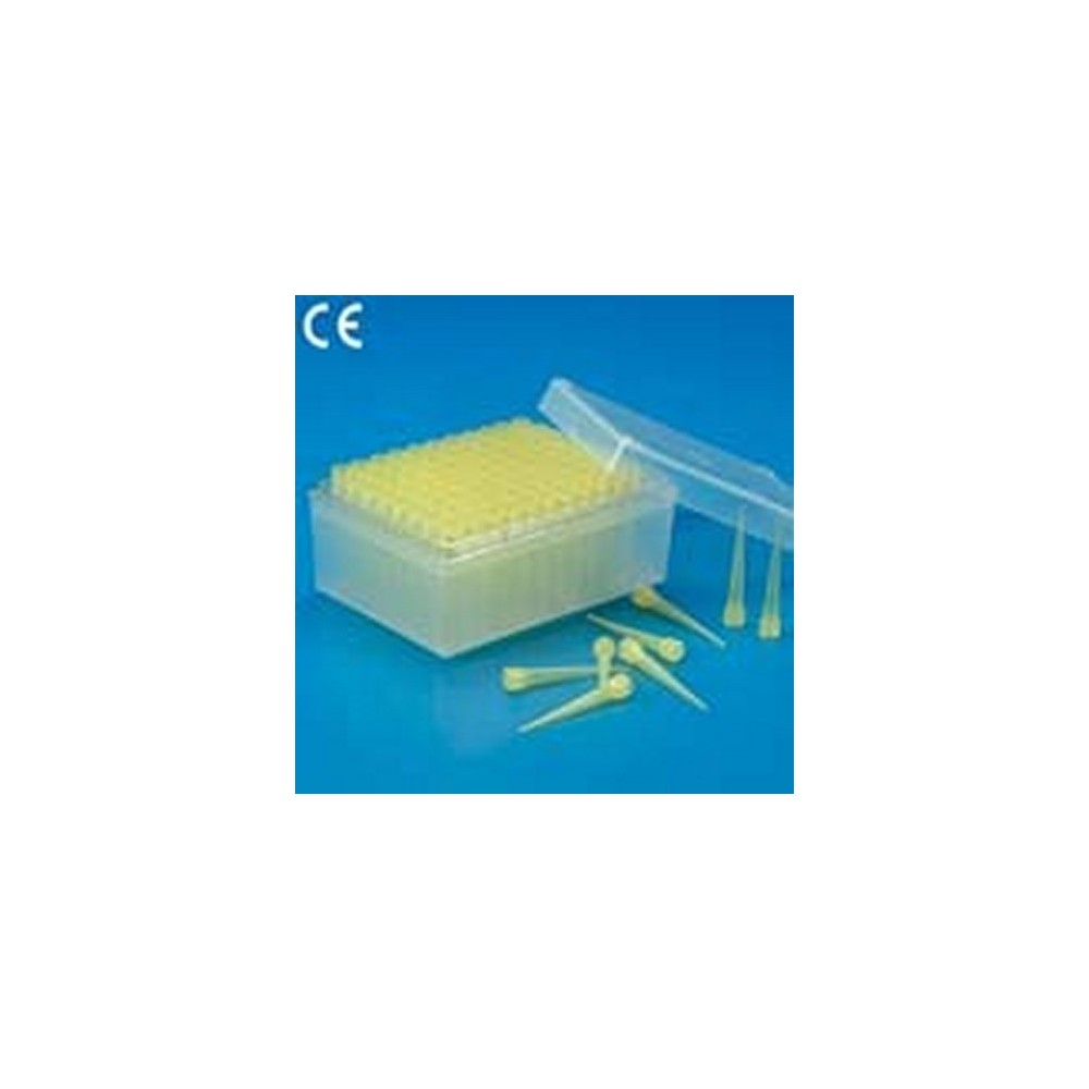 Puntes pipetes automàtiques 2-200 ul. Capsa 96 unitats
