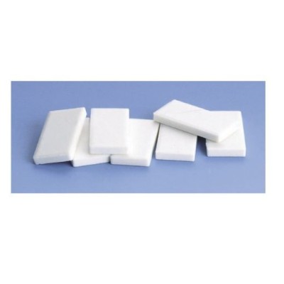 Placa porcelana porosa para rayar minerales. Medidas 45x45 mm
