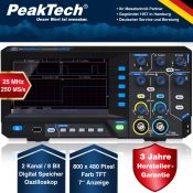 Osciloscopio mesa Peaktech P-1402. USB canales 2x20 MHz