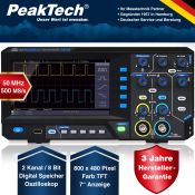 Osciloscopio mesa Peaktech P-1403. USB canales 2x50 MHz