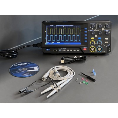 Osciloscopio mesa Peaktech P-1404. USB canales 2x100 MHz