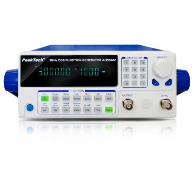 Generador funcions DDS Peaktech P-4055MV. Rang freqüències 10uHz-3MHz