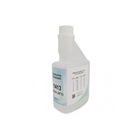 Conductivity standard calibration solution 1413 uS/cm XS-633. 500 ml bottle