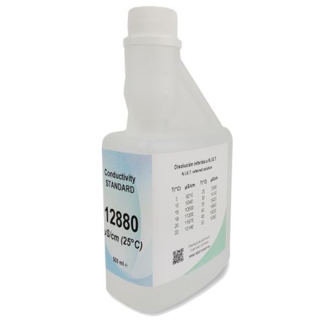 Conductivity standard calibration solution 12880 uS/cm XS-643. 500 ml bottle