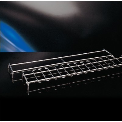 Soporte tinción acero inoxidable S-004. Capacidad 12 portaobjetos
