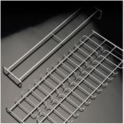 Soporte tinción acero inoxidable SO-2325. Capacidad 12 portaobjetos