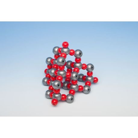 Silicon dioxide crystallographic model MKO-137-66. 66 atoms game