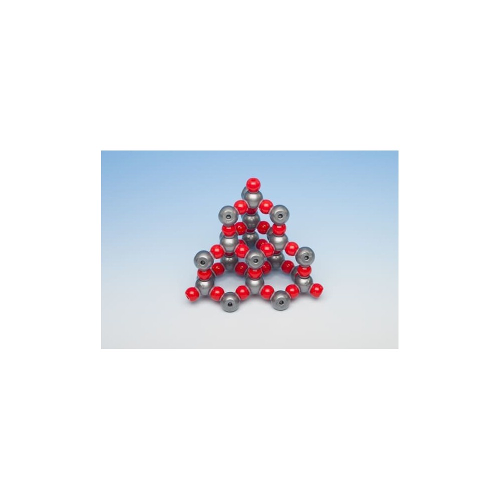 Model cristalográfico dióxido de silicio MKO-137-66. Juego 66 àtoms