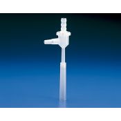 PP plastic water trumpet. Obtaining the vacuum