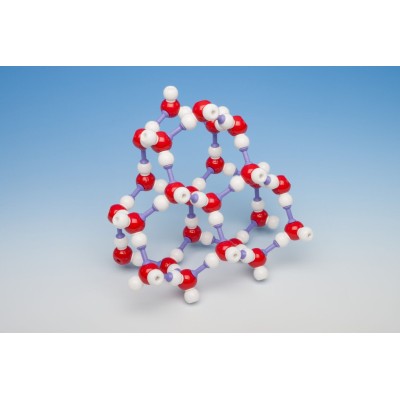 Modelo cristalográfico gel MKO-123-26. Juego 26 moléculas de agua