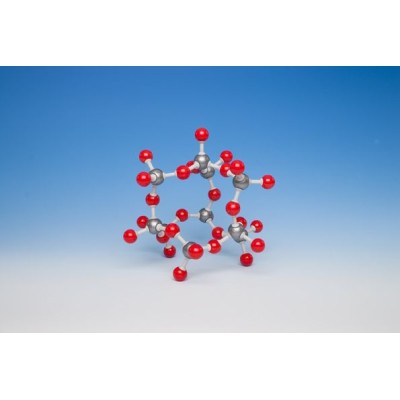 Model cristal·logràfic diòxid de silici MKO-136-38. Joc 38 àtoms