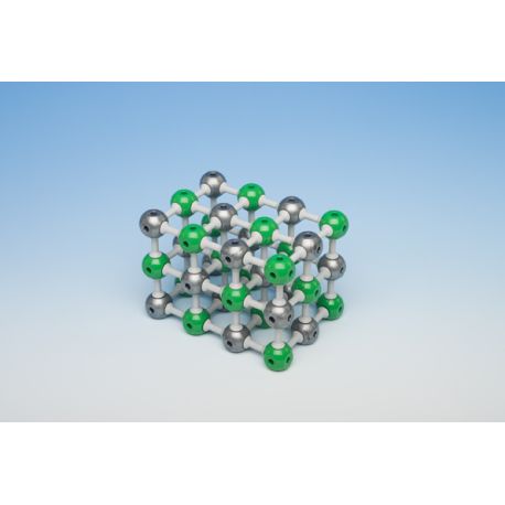 Model cristal·logràfic clorur de sodi MKO-124-36. Joc 36 àtoms