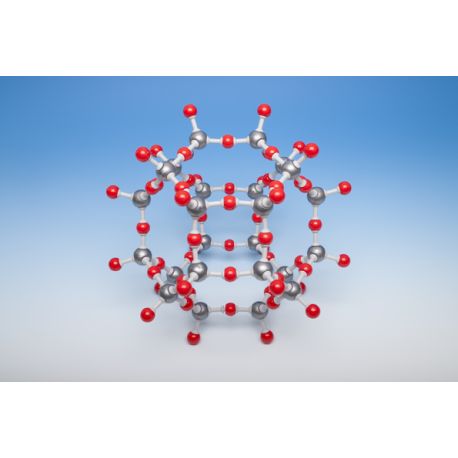 Silicon dioxide crystallographic model MKO-137-66. 66 atoms game