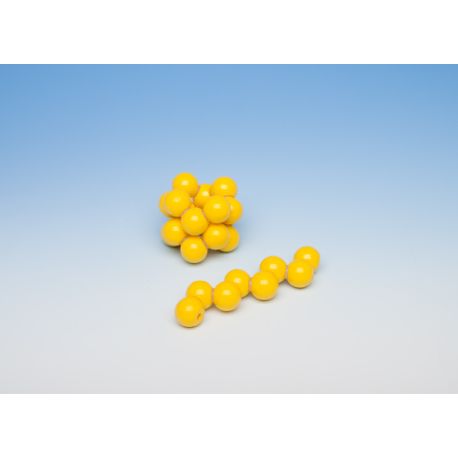 Modelo cristalográfico azufre MKS-103-24. Juego 24 átomos