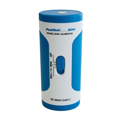 Calibrador sonòmetre Peaktech P-8010. Nivells 94 dB i 114 dB