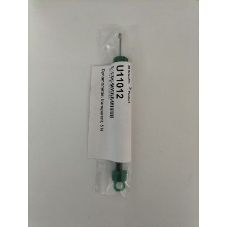 Dinamòmetre bàsic transparent U-11012. Força 5 newtons en 0'1 N