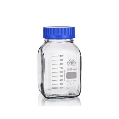 Flascó vidre borosilicat graduat ISO GL-80 CFB-024. Capacitat 500 ml