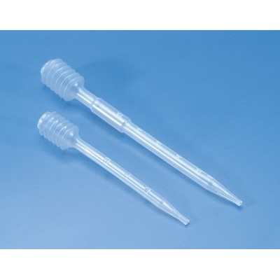 Pipetas Pasteur plástico PE fuelle 5 ml K-316 DLB-004. Bolsa 100 unidades