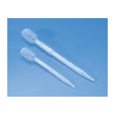 Pipetas Pasteur plástico PE fuelle 5 ml K-316 DLB-004. Bolsa 100 unidades
