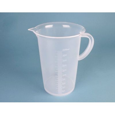 Gerra mesurar plàstic PP alta graduada CCB-003. Capacitat 1000 ml