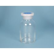 Flascó vidre incolor boca ampla tap plàstic CHB-003. Capacitat 500 ml