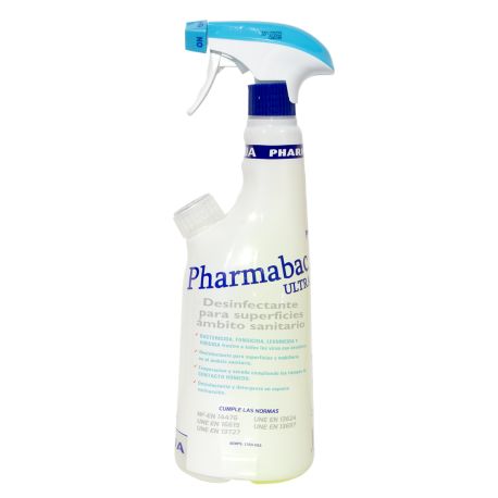 Desinfectante superfícies clínico Bacclinic Ultra. Caja 12x750 ml