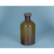 Frascos cristal topacio boca estrecha 500 ml CHG-007. Caja 6 unidades