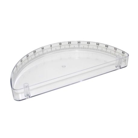 Cubeta óptica semicilíndrica transparente DO-110006. Graduada 200 mm