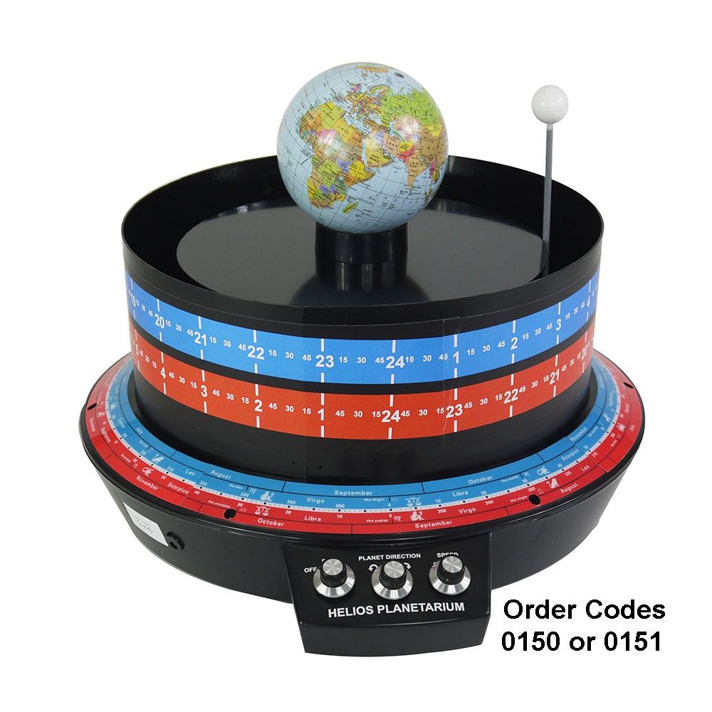Planetario hemisferio norte Helios-0150. Accesorios Tierra y Luna