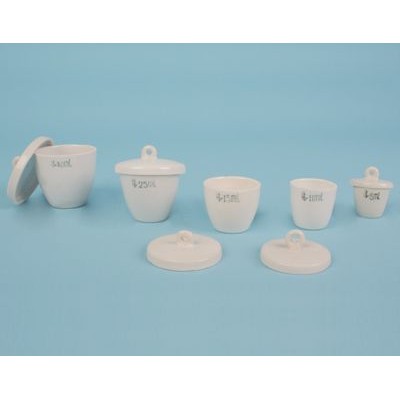 Crisoles porcelana medianos 50 ml (46x53 mm) CPC-007. Caja 10 unidades