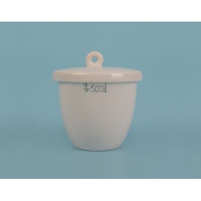 Crisoles porcelana medianos 50 ml (46x53 mm) CPC-007. Caja 10 unidades