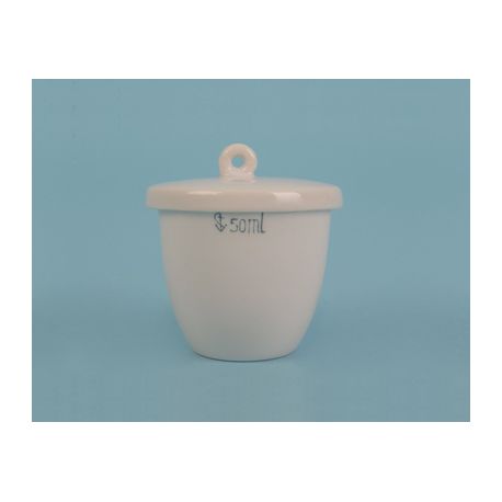 Crisoles porcelana medianos 50 ml (46x53 mm) CPC-007. Caja 10 unidades