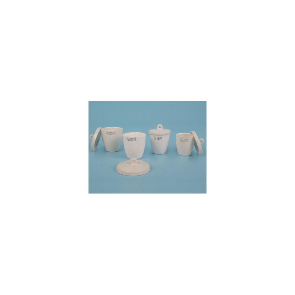Crisoles porcelana altos 50 ml (58x43 mm) CPB-008. Caja 10 unidades