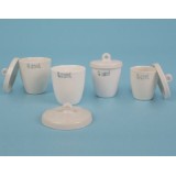 Crisoles porcelana altos 50 ml (58x43 mm) CPB-008. Caja 10 unidades