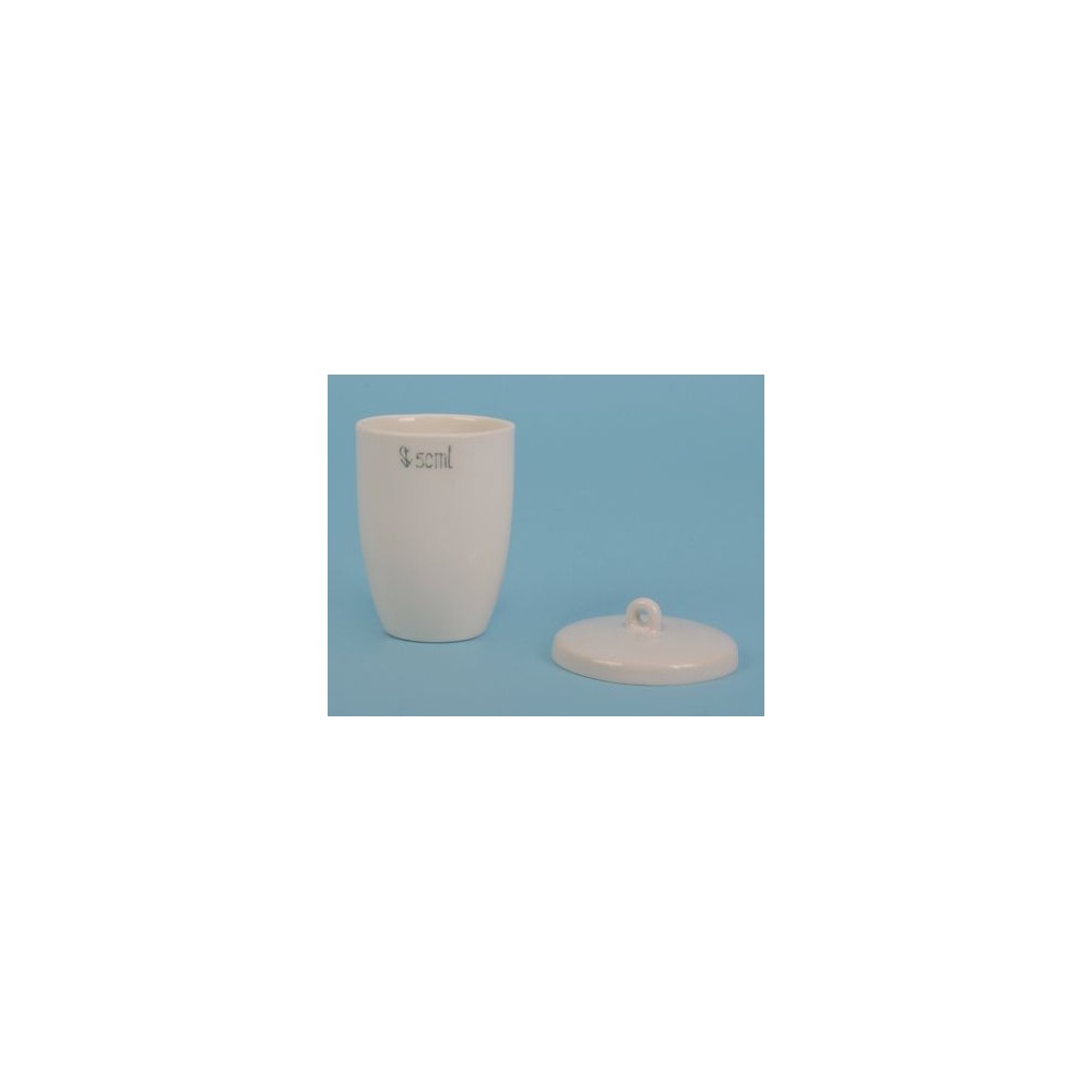 Crisoles porcelana altos 50 ml (58x43 mm) CPB-008. Caja 10 unidades