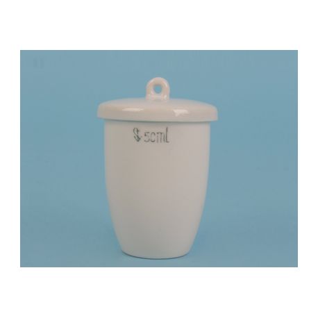 Crisoles porcelana altos 50 ml (58x43 mm) CPB-008. Caja 10 unidades