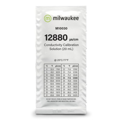 Solución calibrar patrón CE 12880 uS/cm M-10030B. Caja 25x20 ml