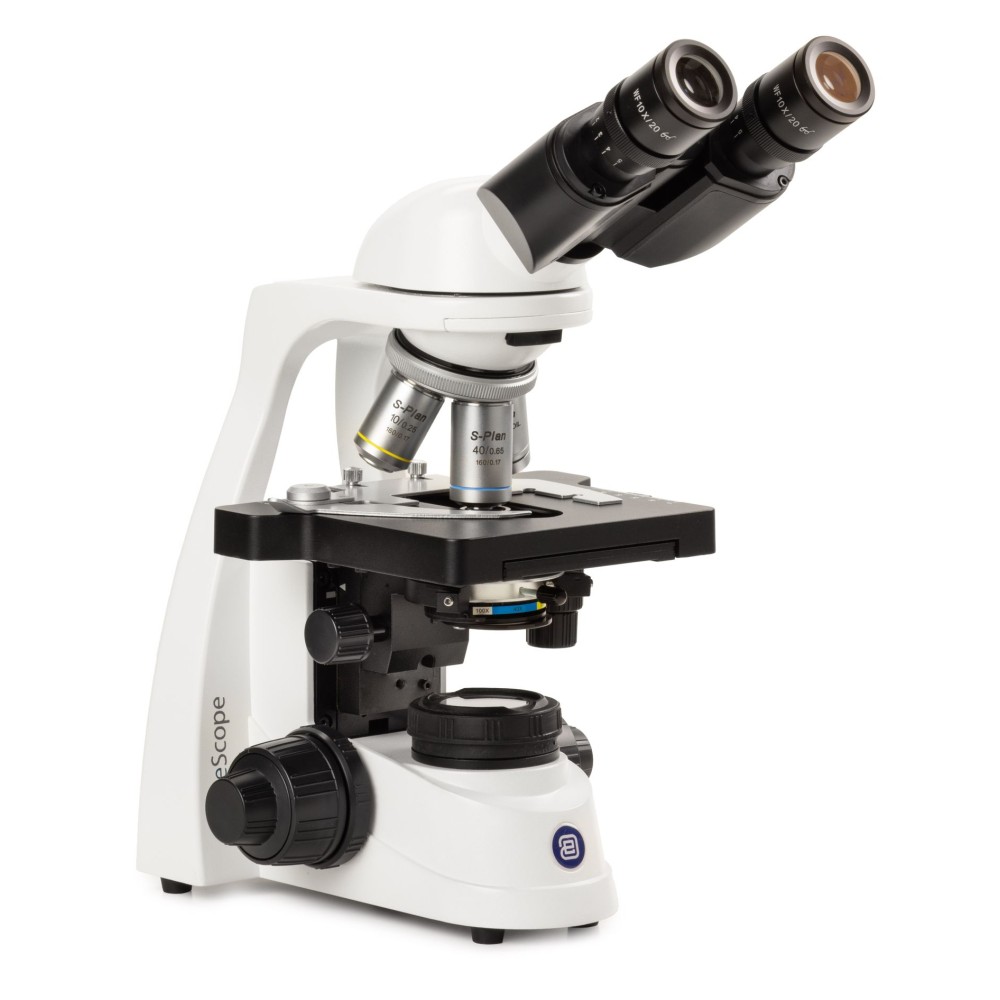 Microscopio semiplanoacromático Bluescope BL-1152. Binocular 40x-1000x